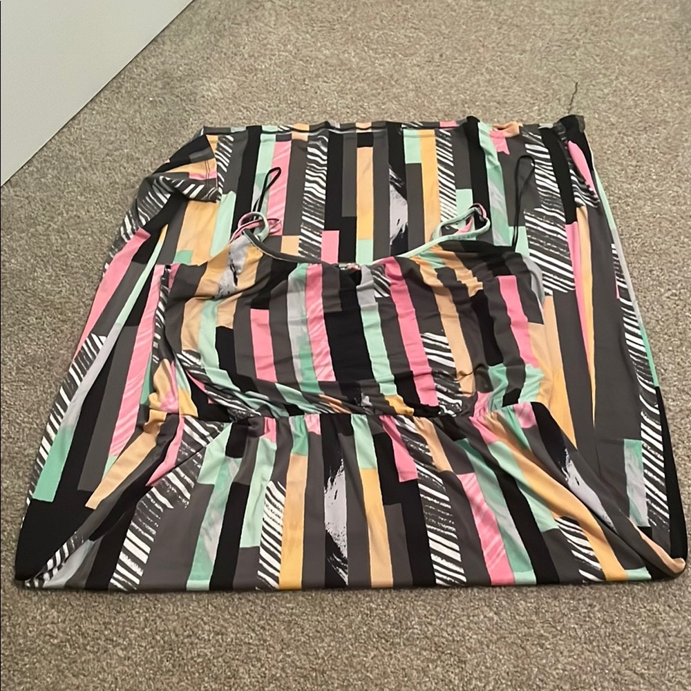 Style & Co. Multicolor Striped Maxi Dress